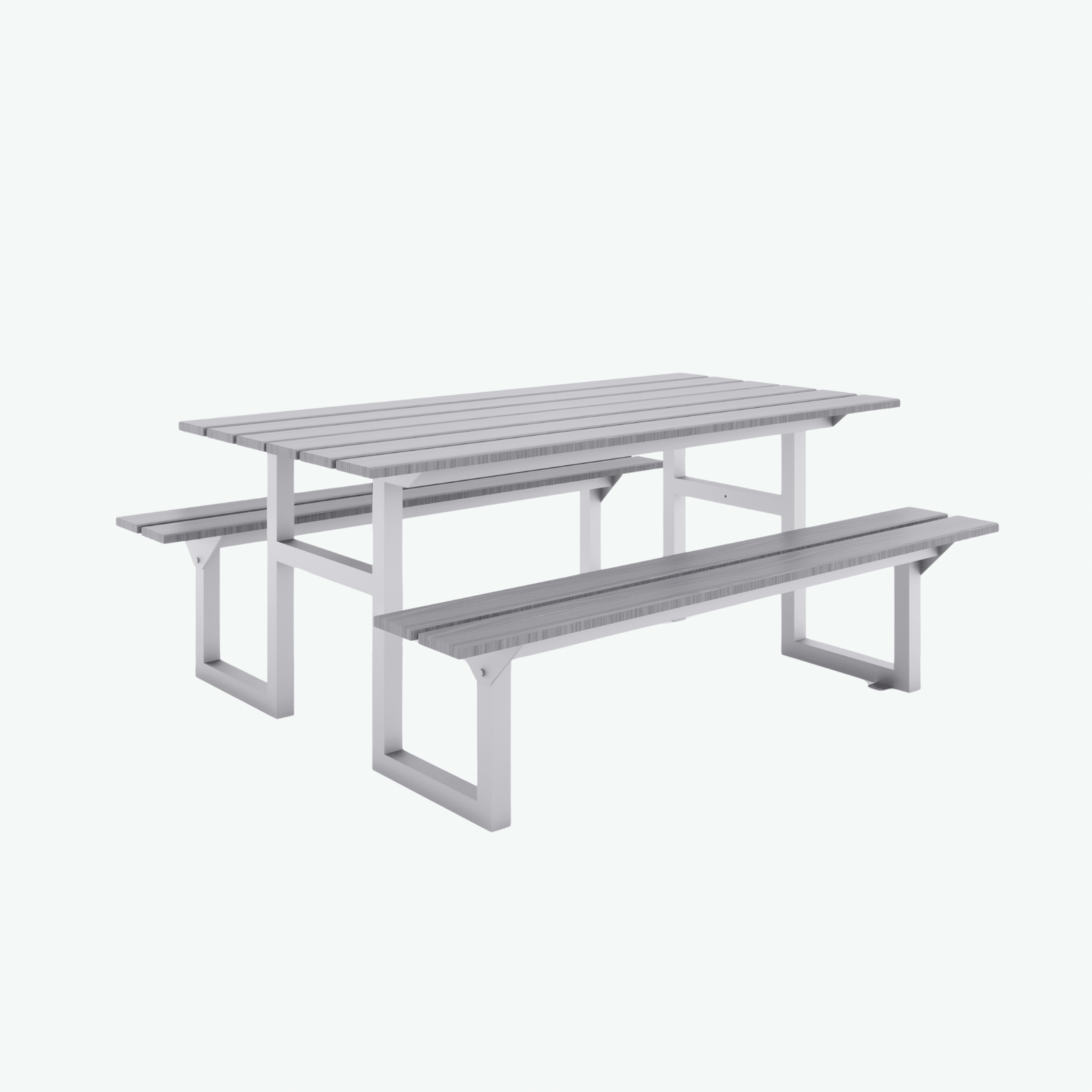 Standard Heavy Duty Utility Picnic Table - Magnetic Grey