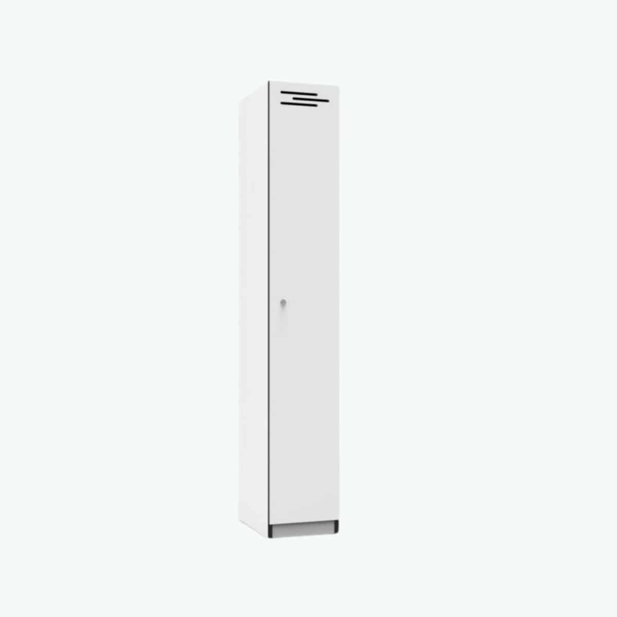Melamine Locker 1 Door - White