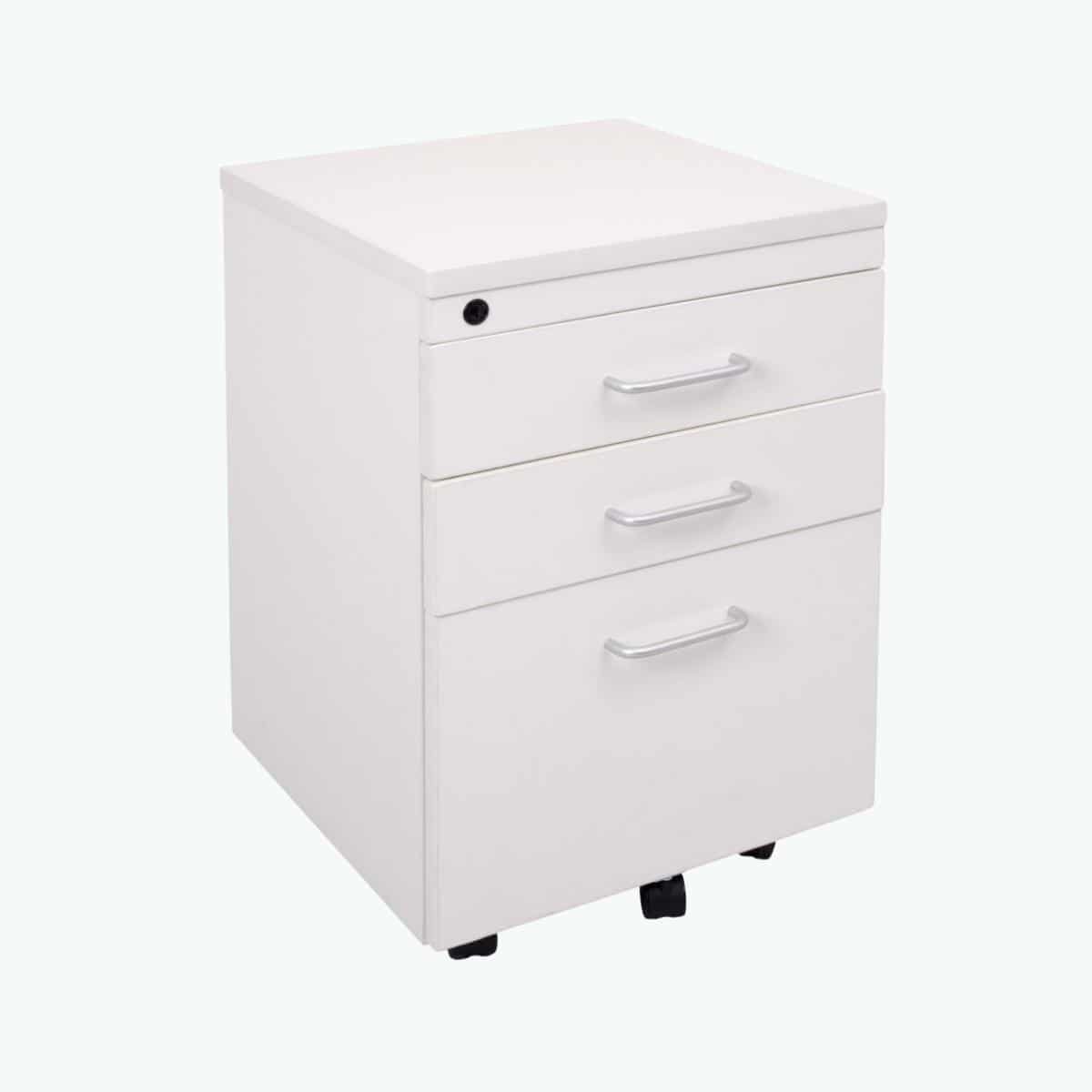 Rapid Worker Mobile Pedestal - White