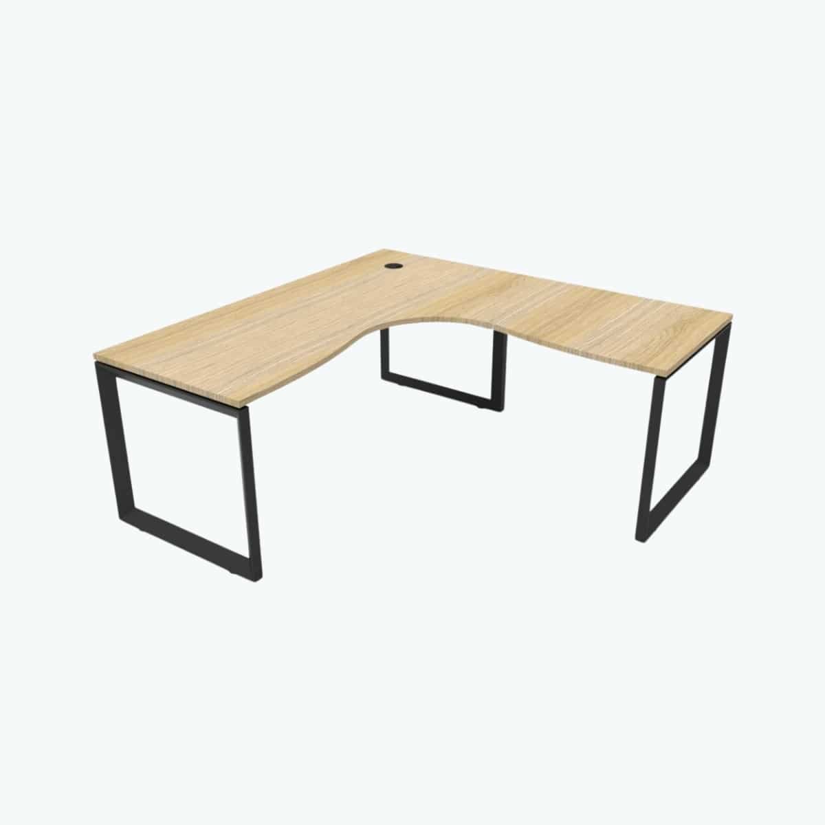 Deluxe Loop Leg Corner Workstation