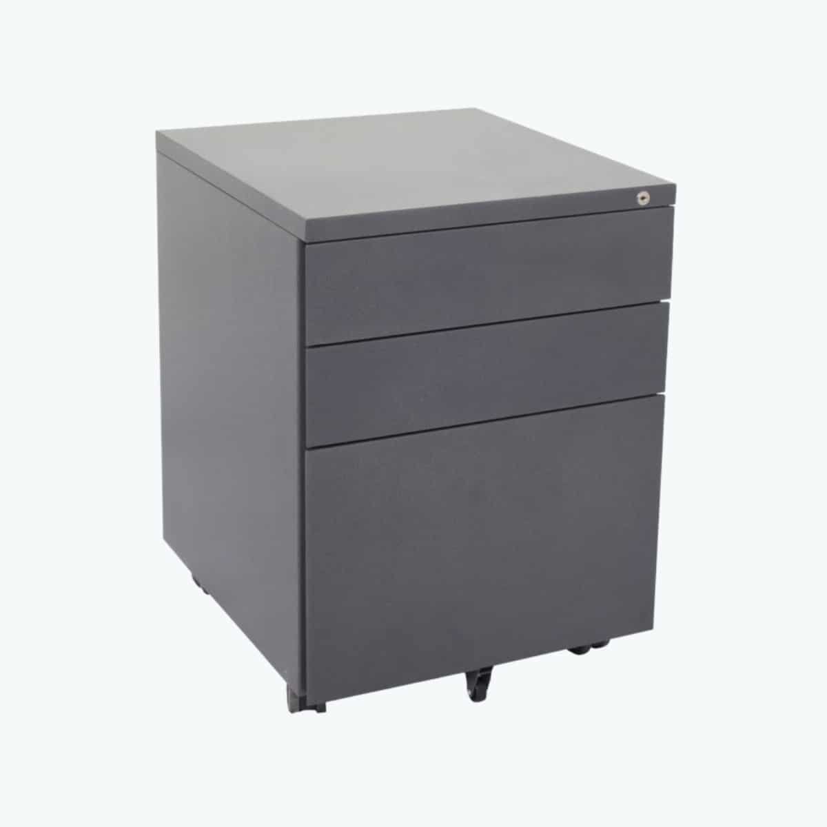 GO Steel Mobile Pedestal - Graphite Ripple