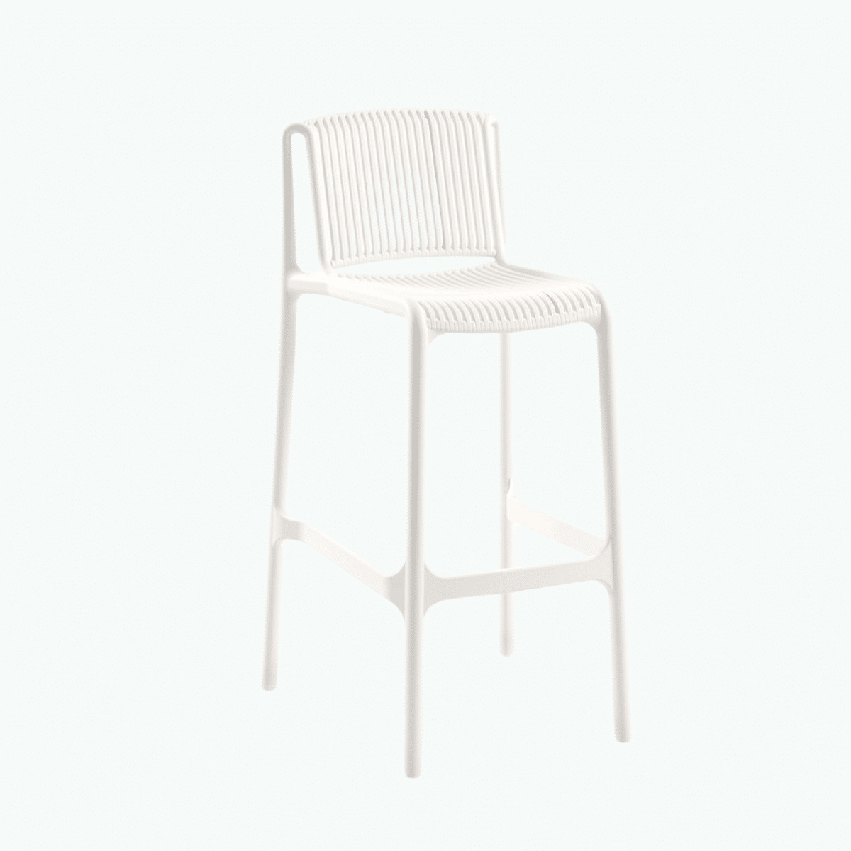 Nes Bar Chair - Ivory White