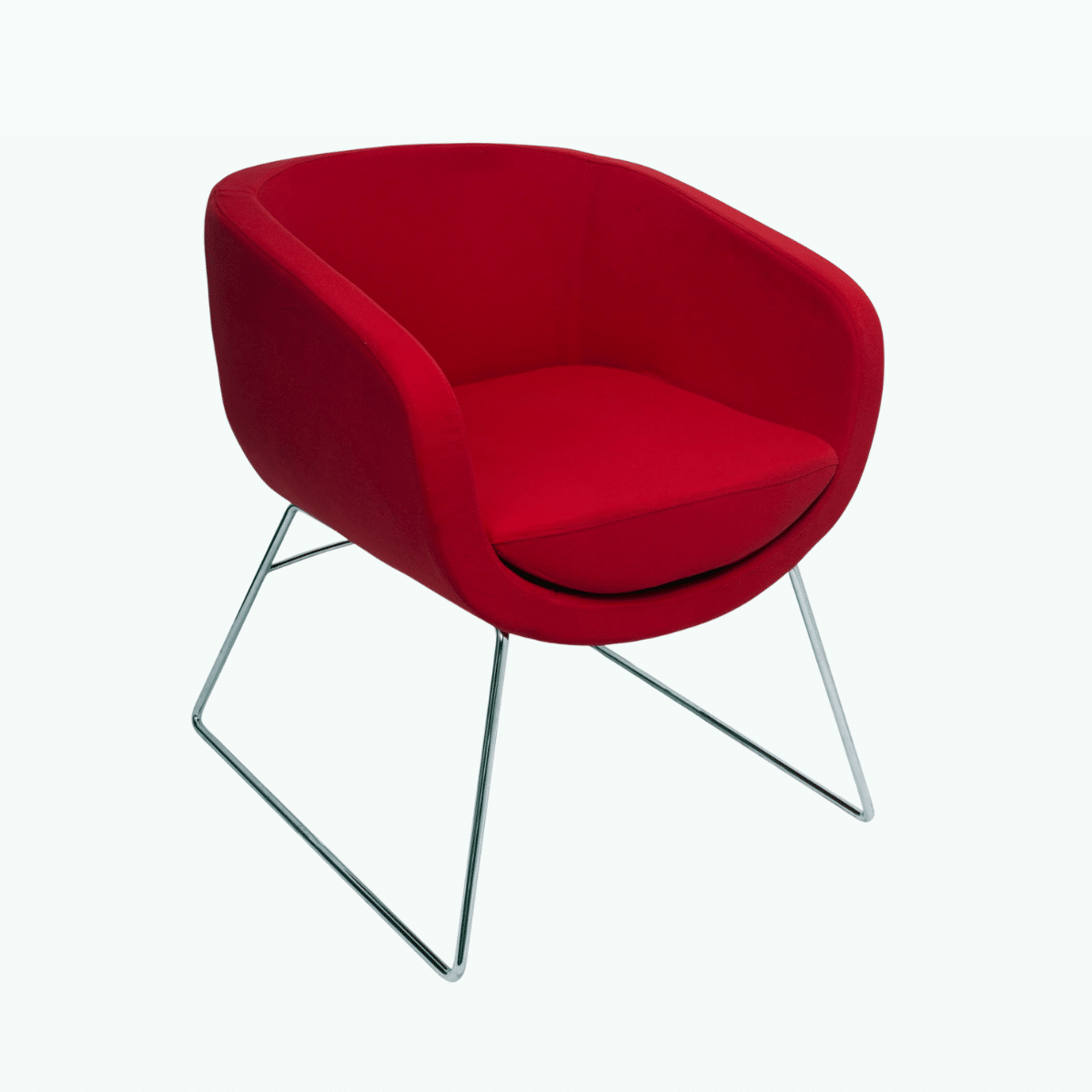Splash Cube Lounge Chair - Red