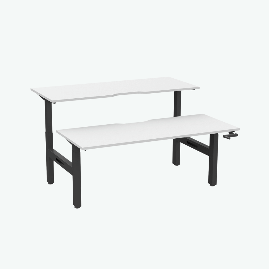 Boost Crank Back To Back Workstation - White