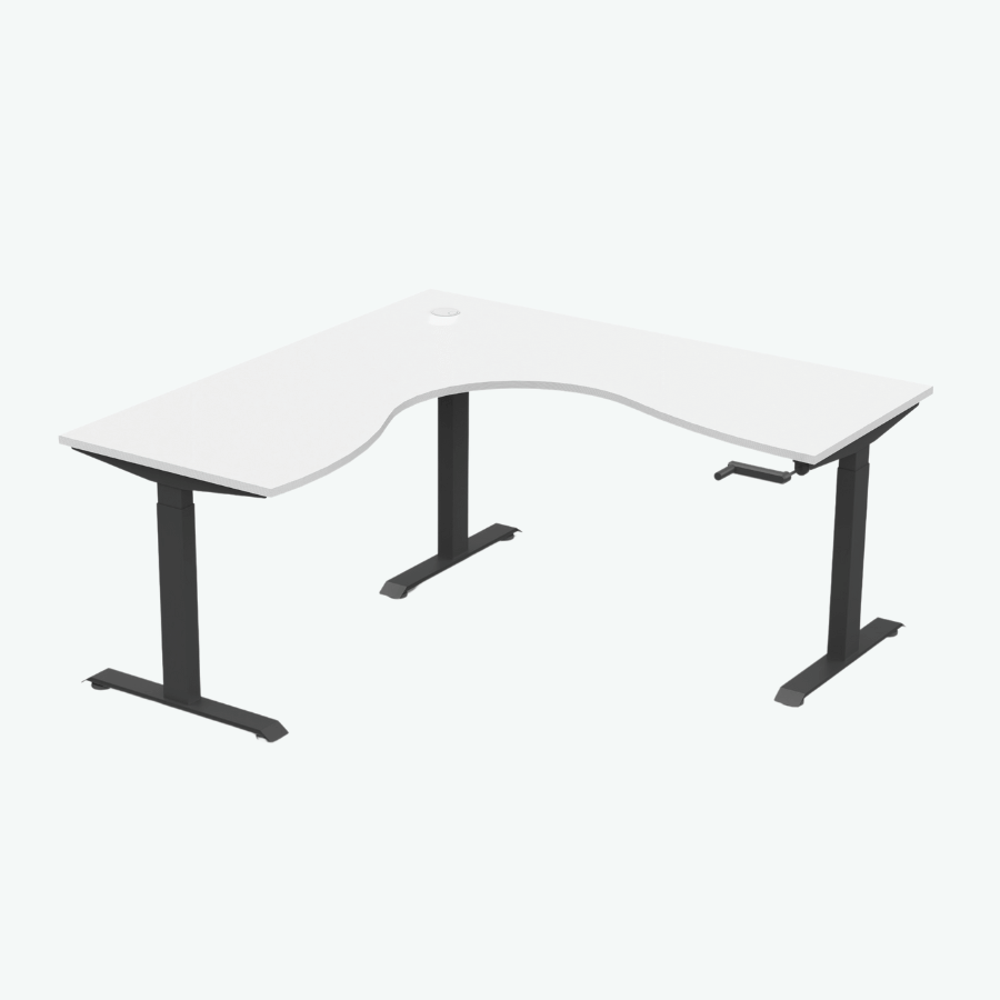 Boost Crank Corner Workstation - White