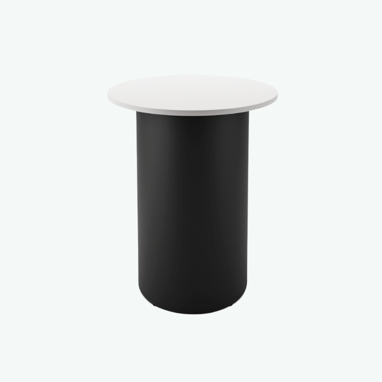 Drum-Base-High-Bar-Table-Black-Base-White-Top