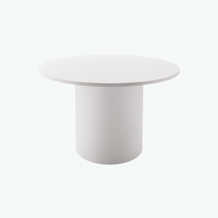Drum Base Table - White