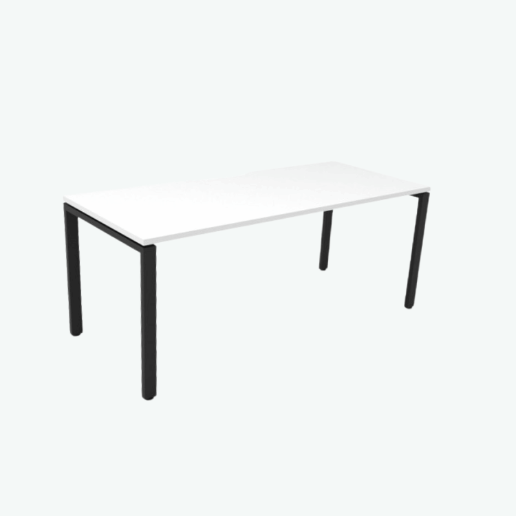 Profile Leg Single Sided Workstation - White