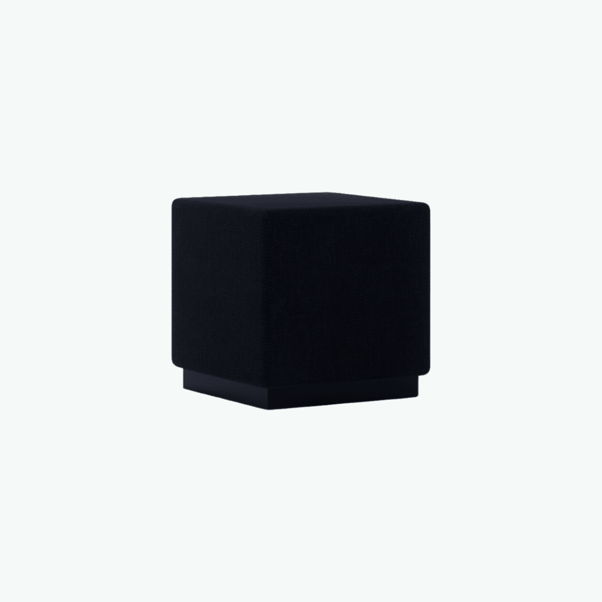 Chicago Ottoman 1 Cubed - Warwick Beachcomber Midnight