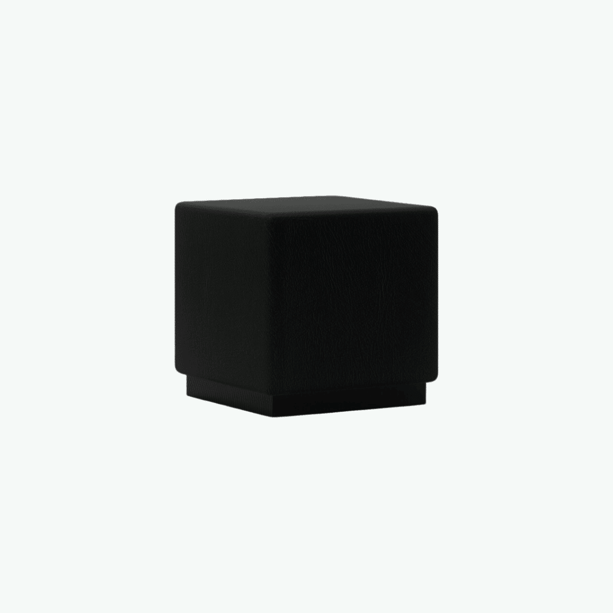 Chicago Ottoman 1 Cubed - Wortley Studio Encore Black
