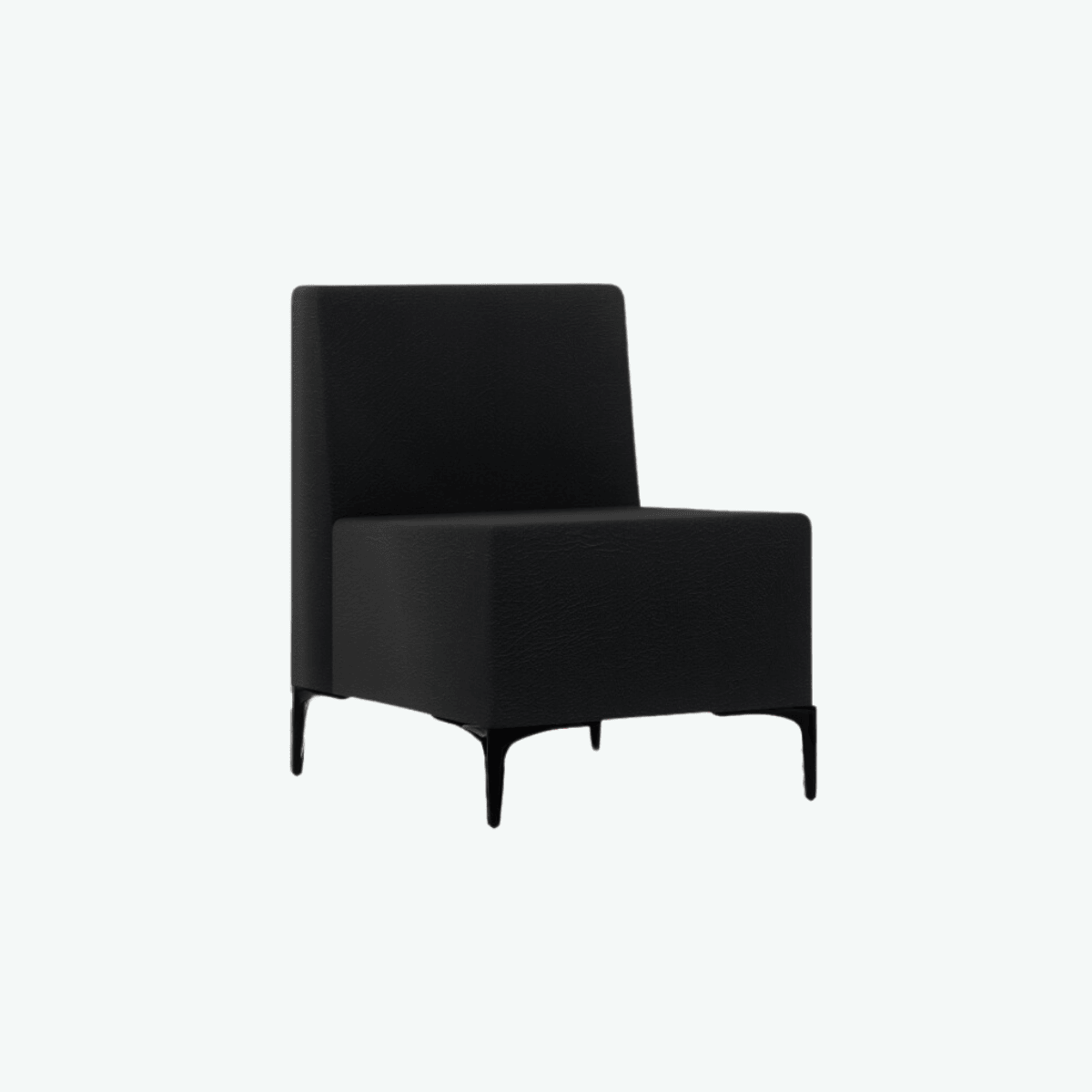 Loft Lounge 1 (No Arm) - Wortley Studio Encore Black