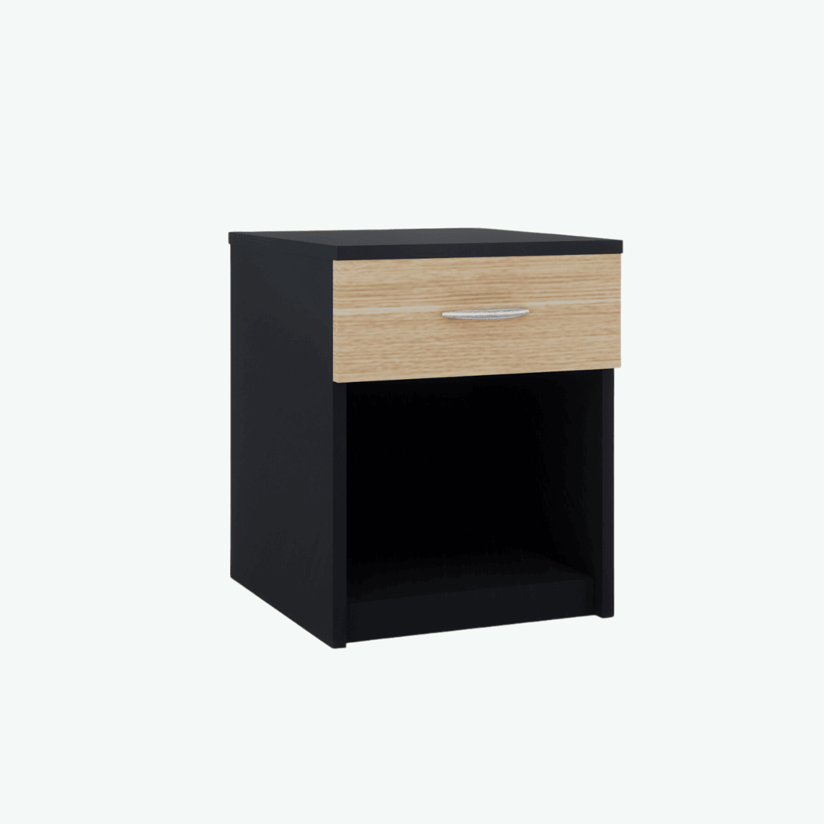 MCF Bedside Table With Top Drawer - Terril & Classic Oak