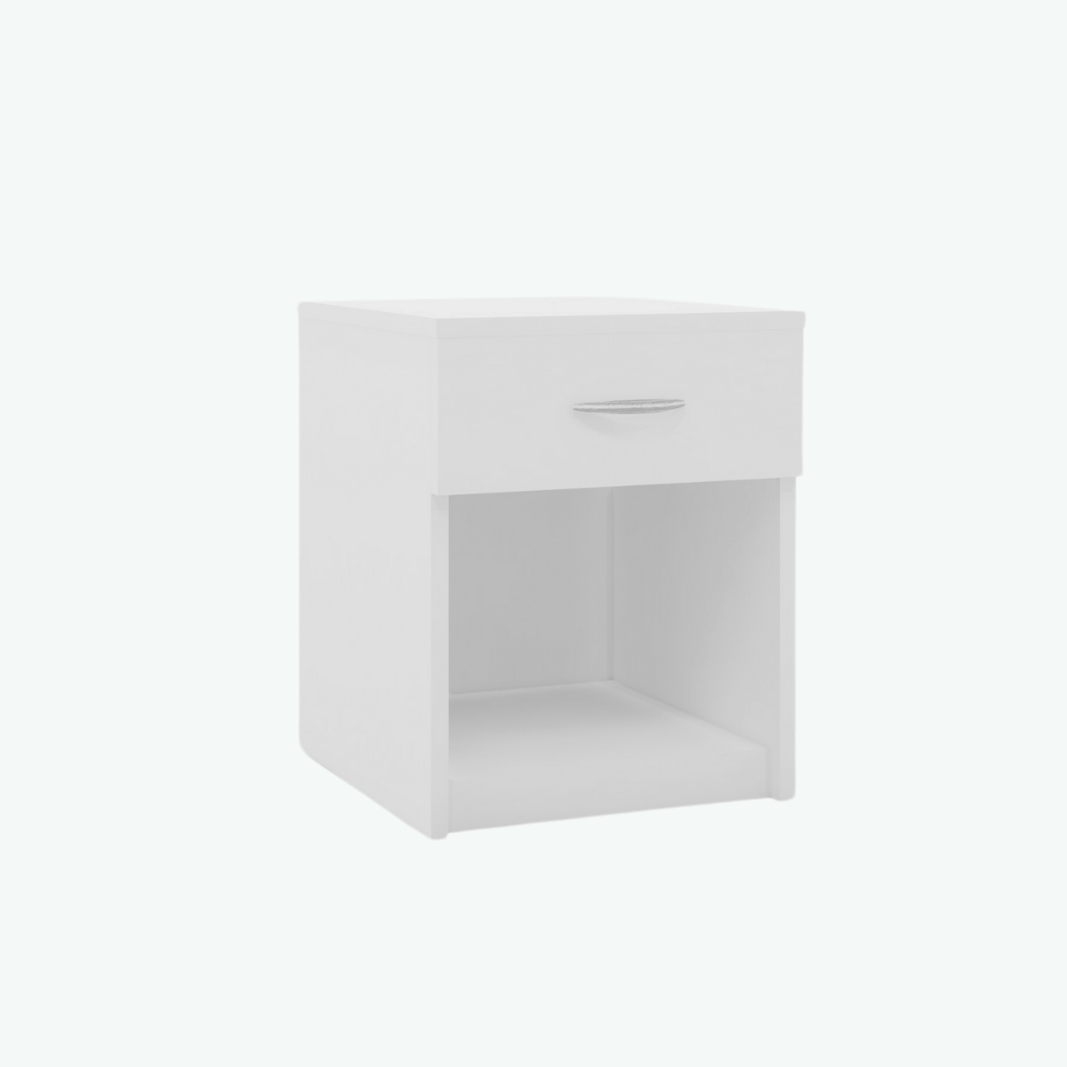 MCF Bedside Table With Top Drawer - White