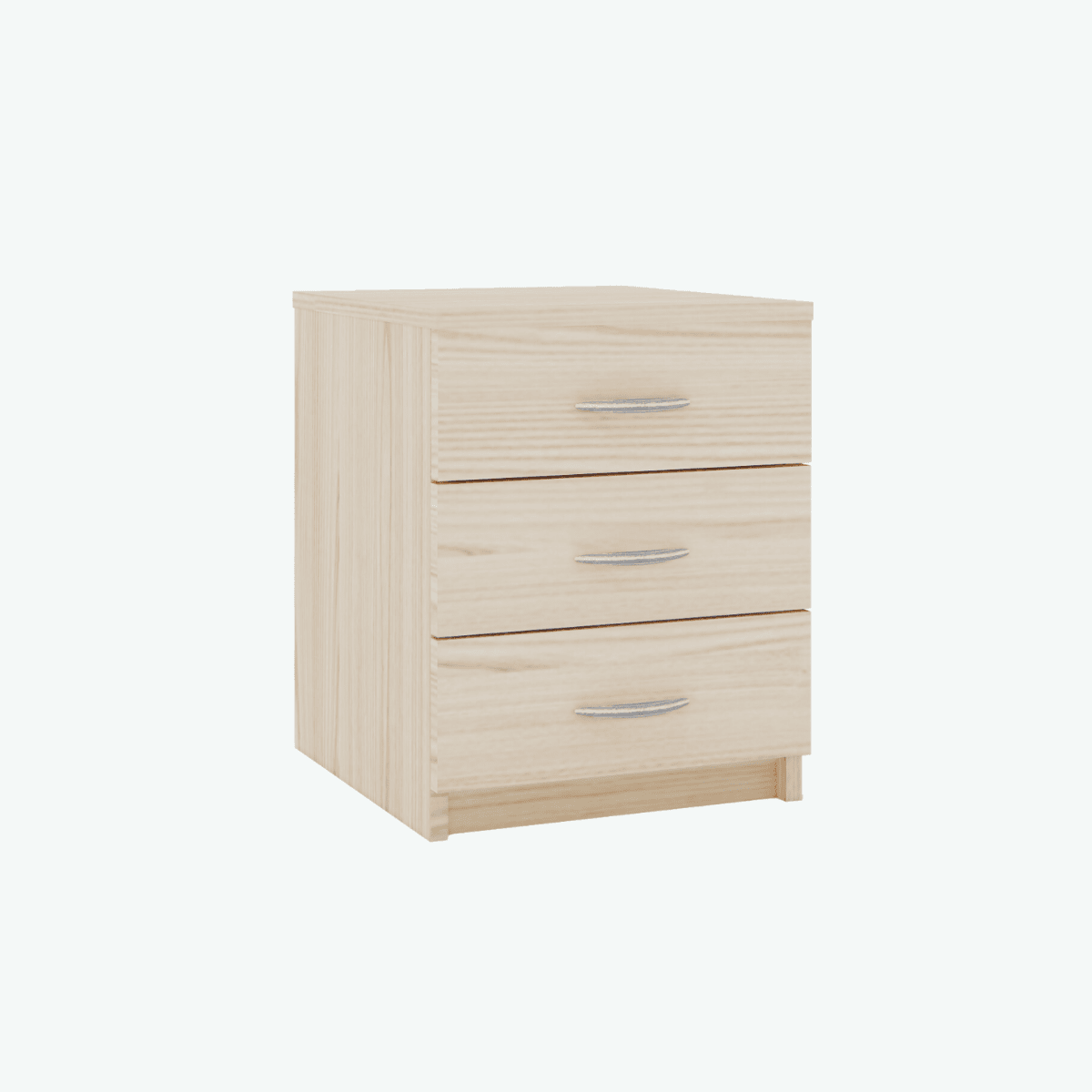 MCF Bedside Table With 3 Drawers - Milkwood