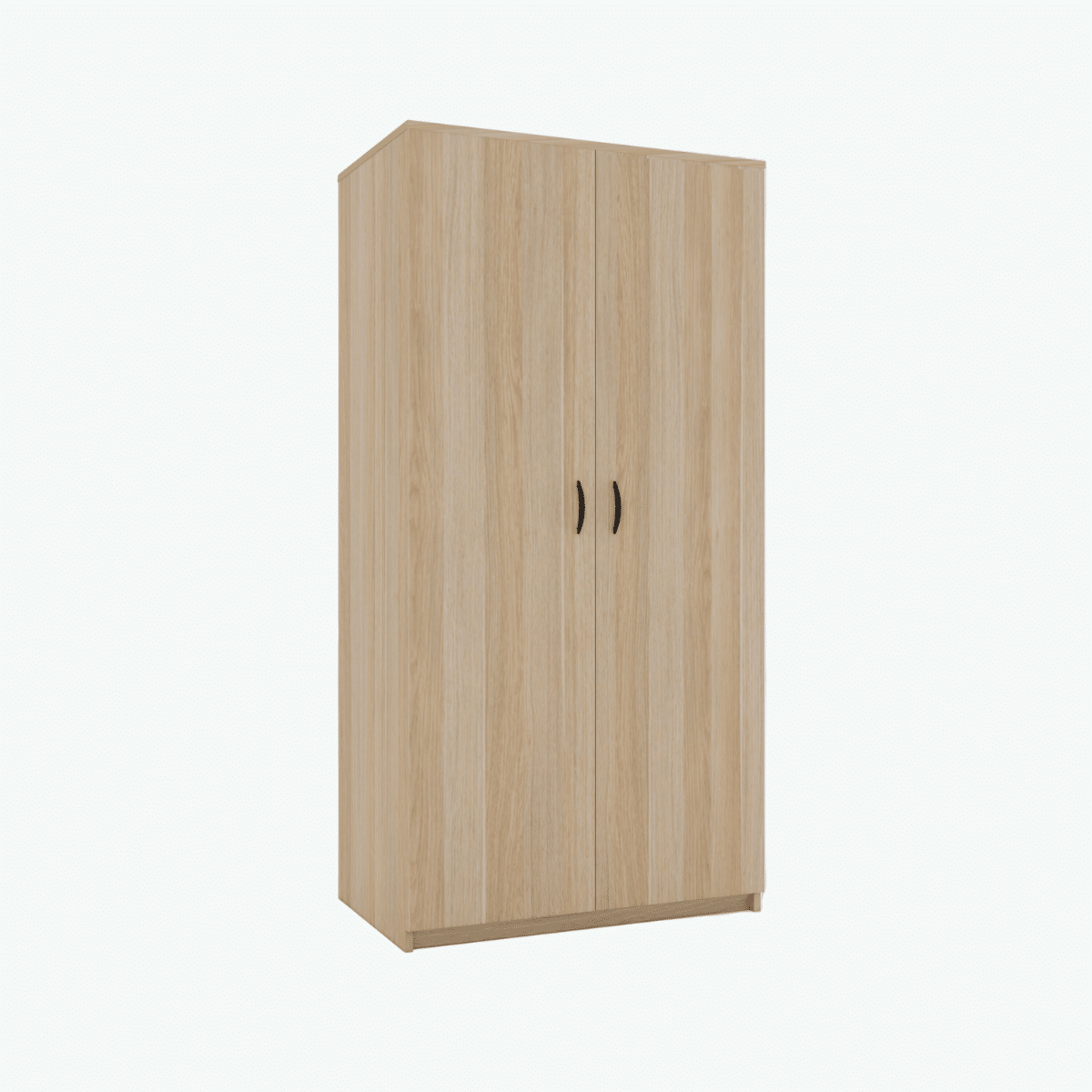 MCF 2 Door Wardrobe - Natural Oak