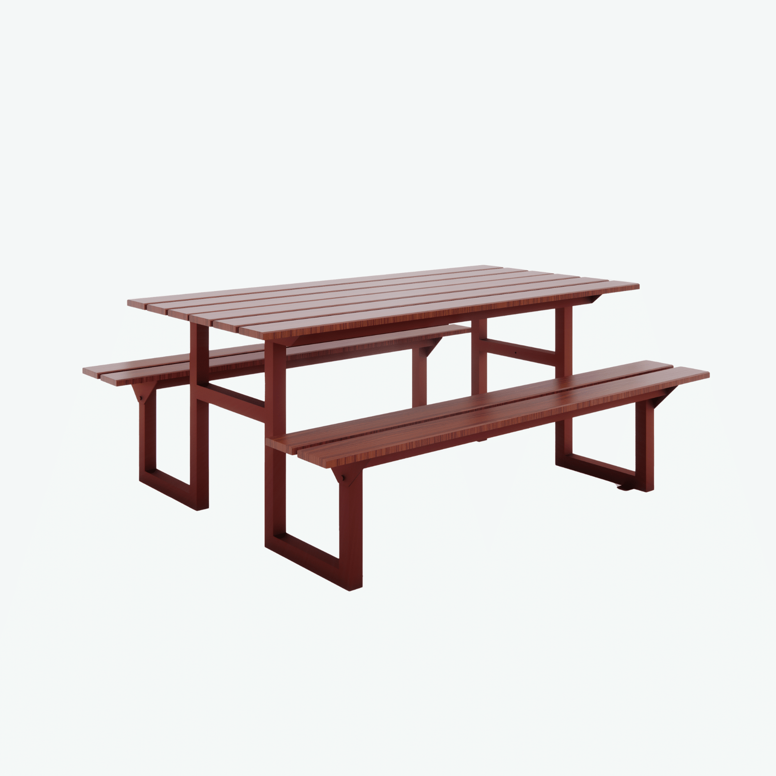 Signature Heavy Duty Utility Picnic Table - Firebrick